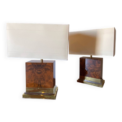 Paire de lampes Jean-Claude Mahey, 1975