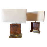 Pair of Jean-Claude Mahey lamps, 1975