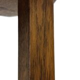 Tables d'appoint hexagonales brutalistes en chêne, années 1950, lot de 3