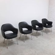 Ensemble original de 4 fauteuils 'Executive' par Eero Saarinen pour Knoll, années 1960.