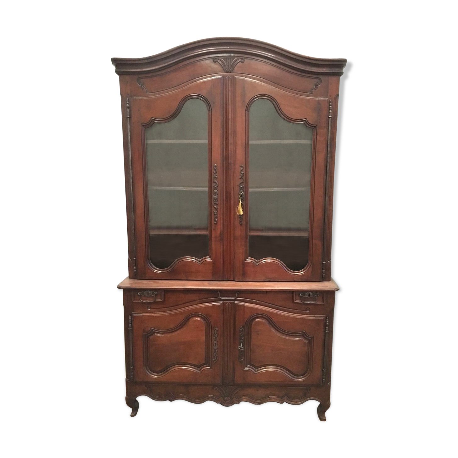 Buffet 2 body Louis XV walnut