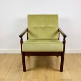 Stobrawa wooden armchair brown vintage olive - Bączyk - 2 pieces available
