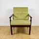 Stobrawa wooden armchair brown vintage olive - Bączyk - 2 pieces available