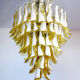 Chandelier Murano glass Canadiens Mazzega tissue 70
