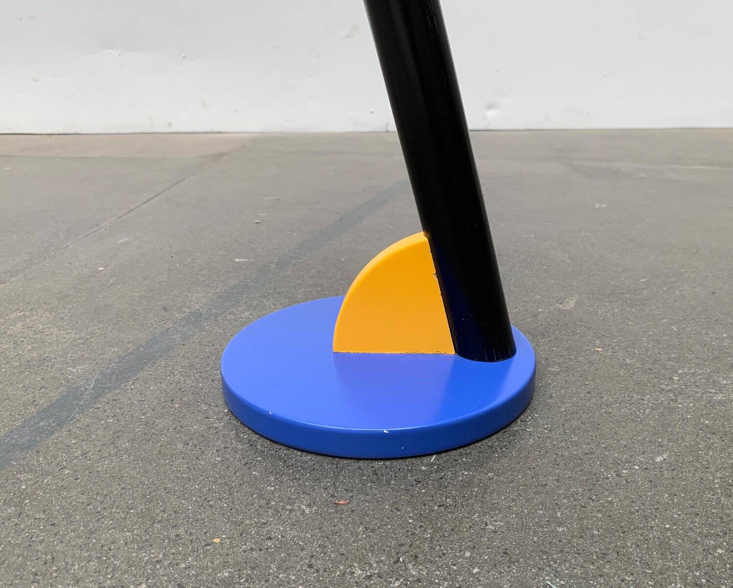 Postmodern wooden plant stand or side table