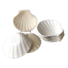 8 Antique scallops in biscuit porcelain