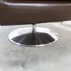 Brown leather swivel chair