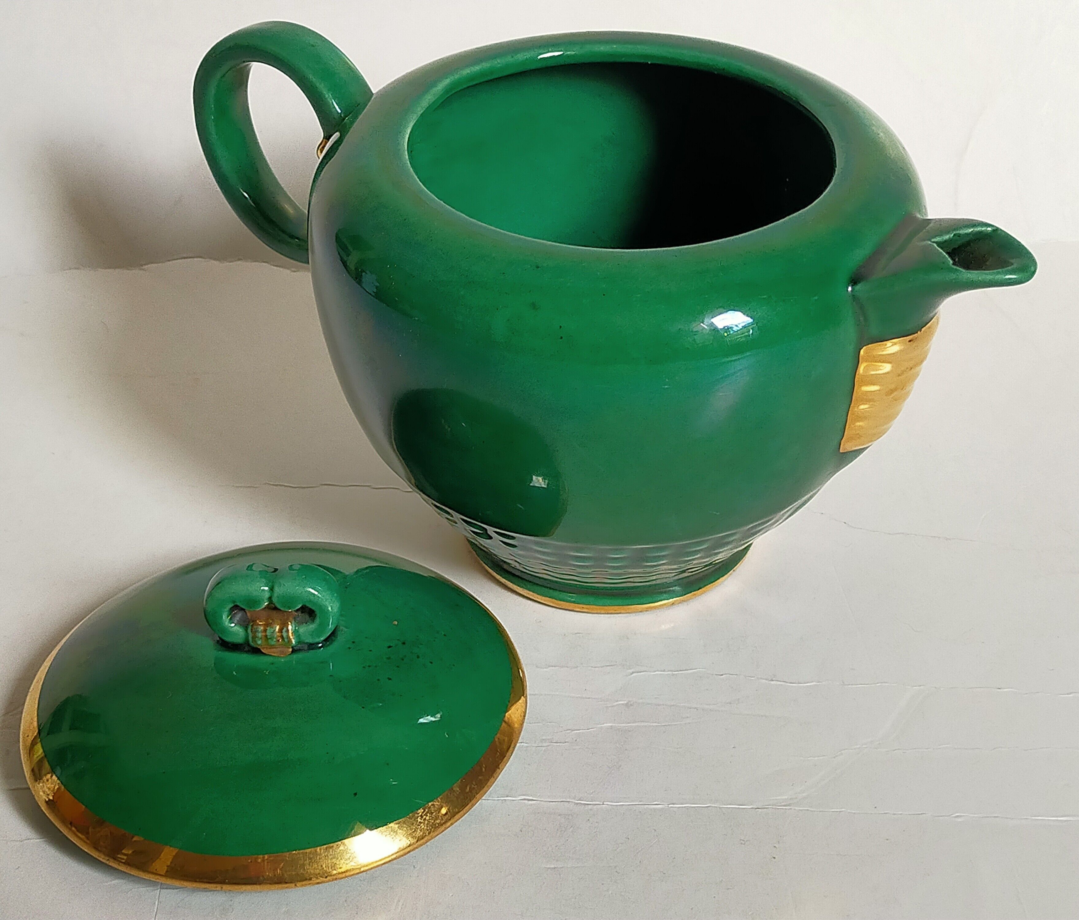 Teapot art-deco slurry of saint-clément numbered