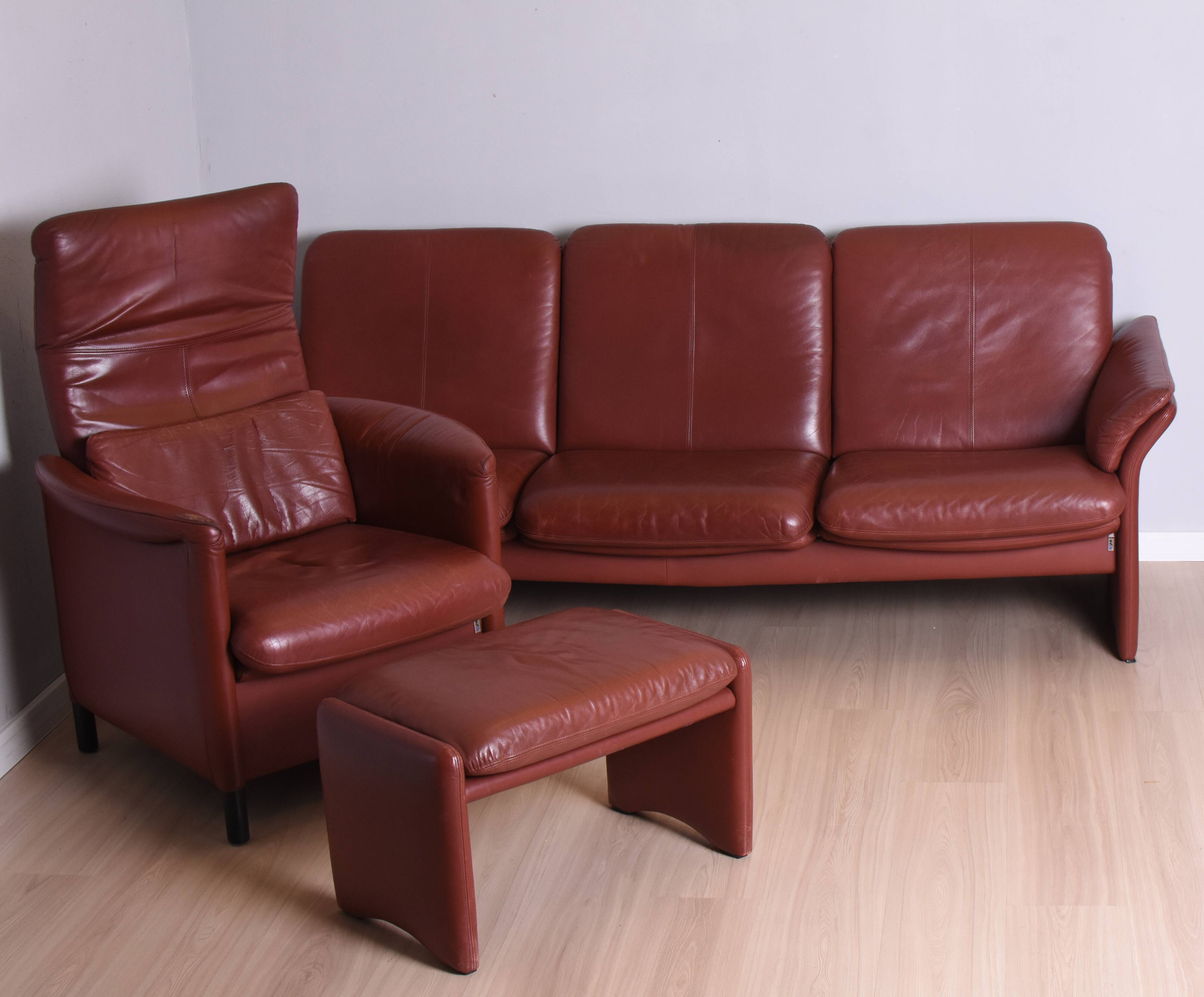 Armchair with Footstool, Erpo International, 1980s