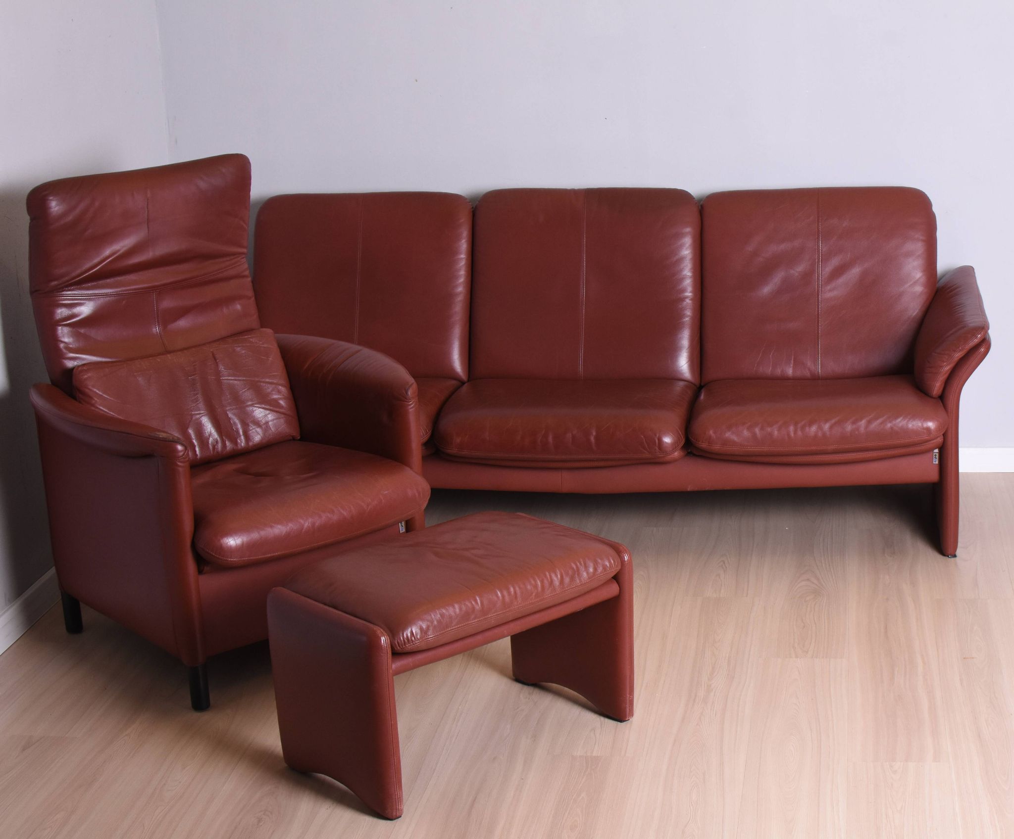 Armchair with Footstool, Erpo International, 1980s