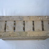 Old wooden crate for milk bottles