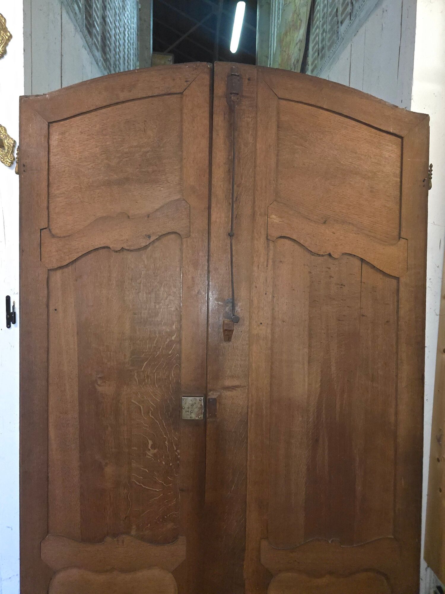 Antique oak doors in louis xv style