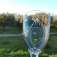 6 verres à eau en cristal taillé jambe à facettes baccarat ou saint louis
