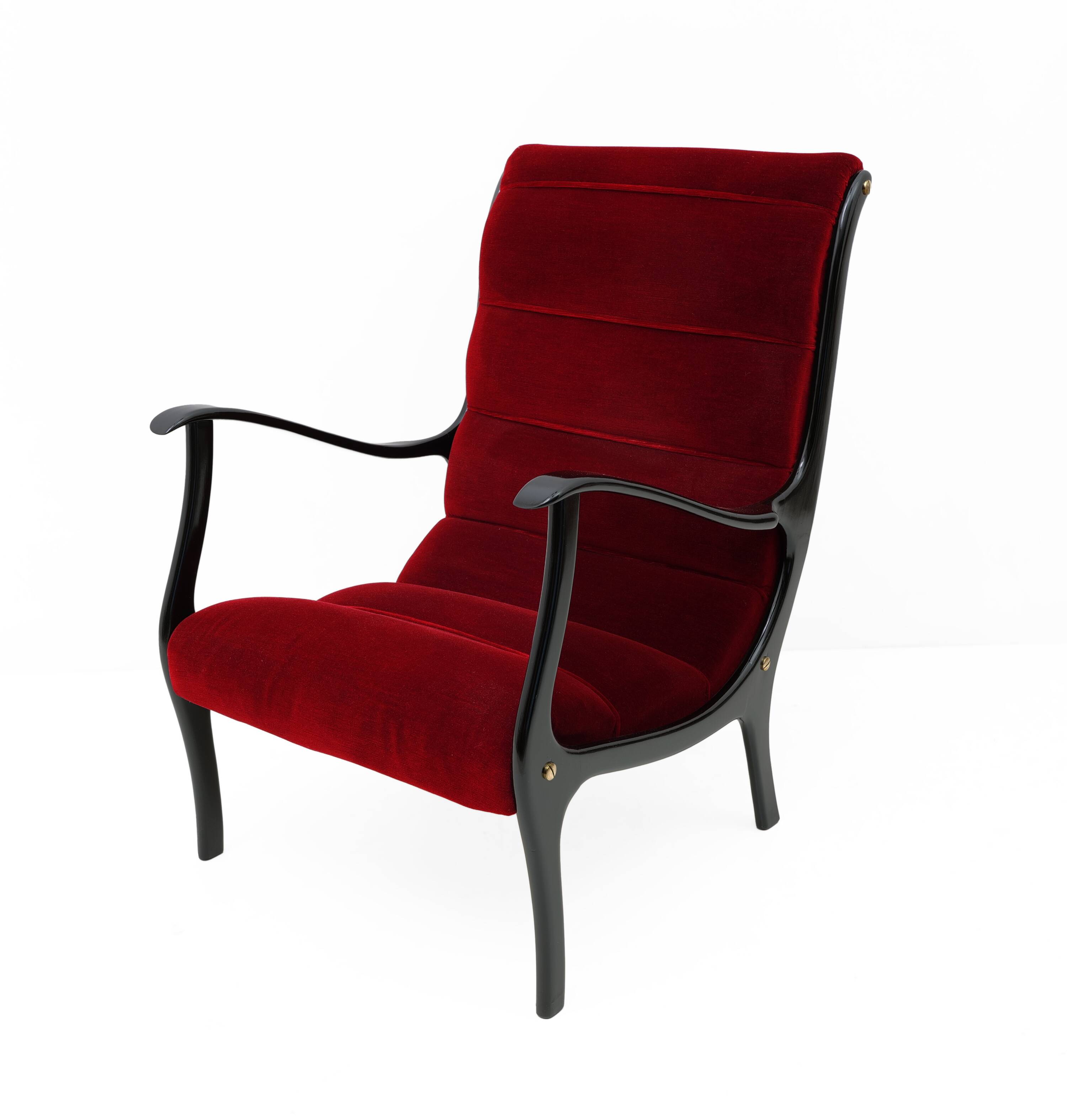 Ezio Longhi Mid-Century Modern Italian Mitzi Armchair for Elam, 1950s