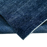 Hand-knotted persian overdyed 300 cm x 386 cm blue wool rug