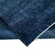 Hand-knotted persian overdyed 300 cm x 386 cm blue wool rug