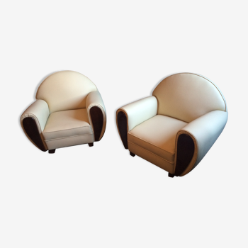 Pair of art deco armchairs