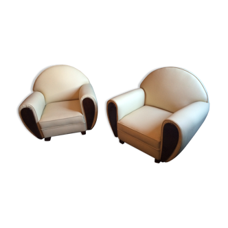 Pair of art deco armchairs