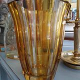 Art deco amber vase
