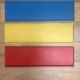 Tomado wall shelf pair – Mondrian colours – vintage