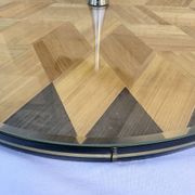 Plateau service marqueterie paille