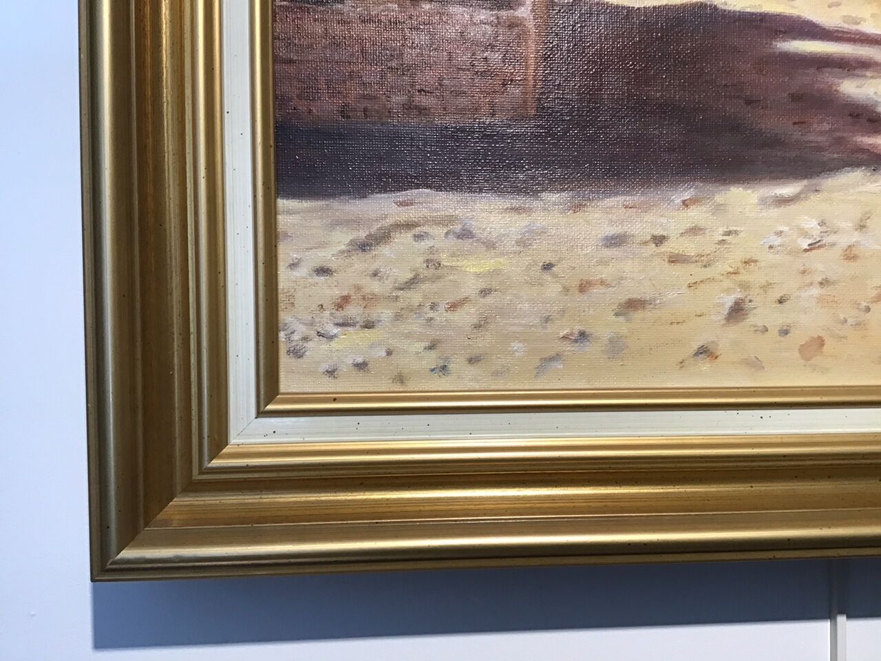 Landscape painting, oil on canvas, signed, from the 80s