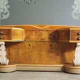 console with side tables and mirror, 1950s, set of 3