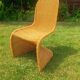 Pair of rattan chairs in the style of Verner Panton