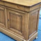 Buffet enfilade Louis Philippe en chêne massif du 20ème 186cm