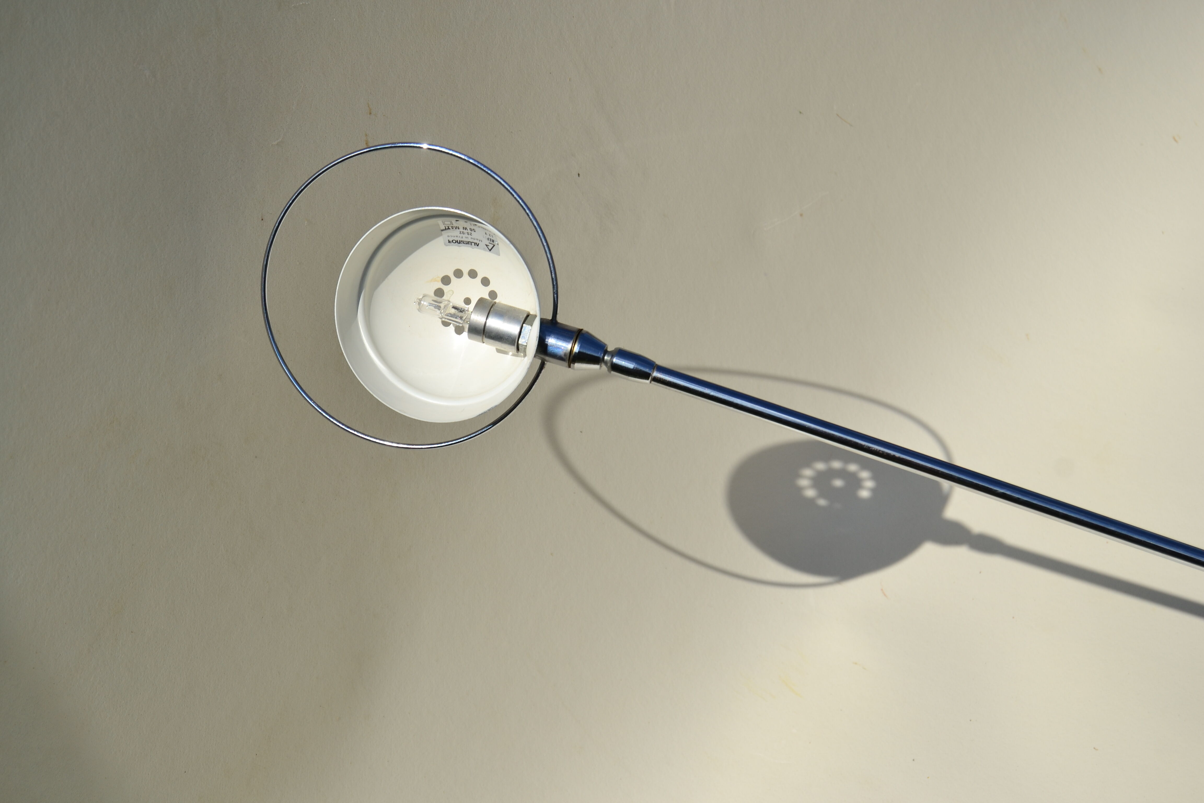 Chrome rocker desk lamp Aluminor 80s