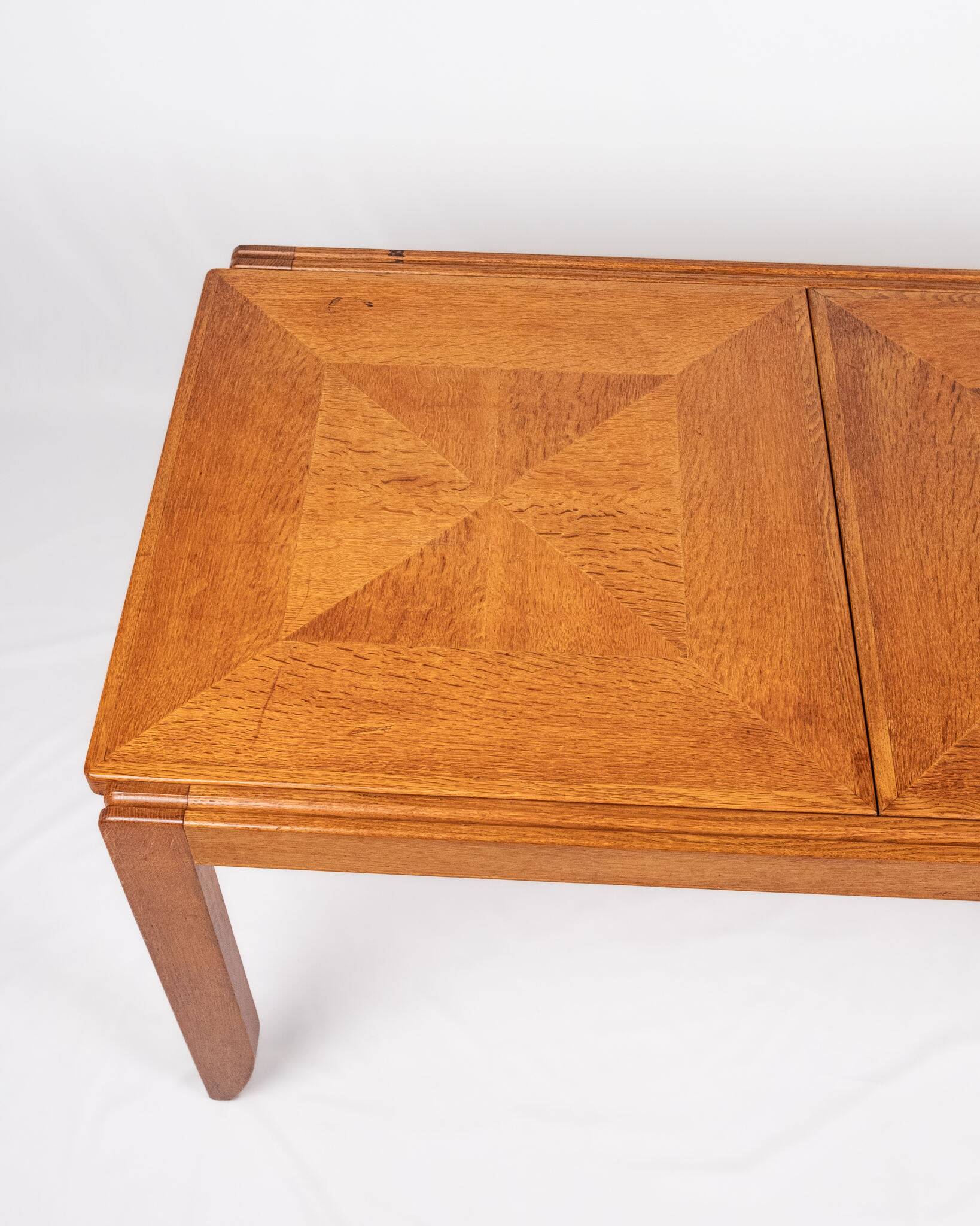 Extendable dining table, Calvados model, Guillerme and Chambron, 1960s