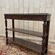 Desserte - Console en chêne massif Napoléon III marbre gris veiné