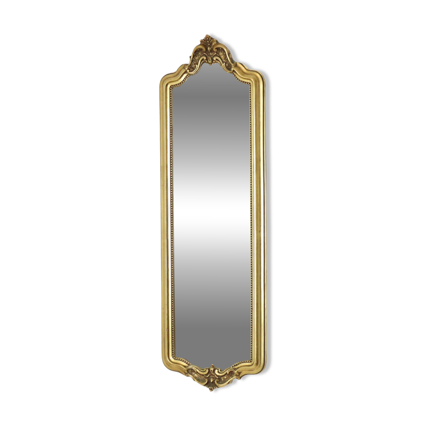 Narrow Classic Vintage Mirror, Baroque Style, Gold, 72cm