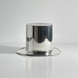 Silver plated champagne bucket in top hat design