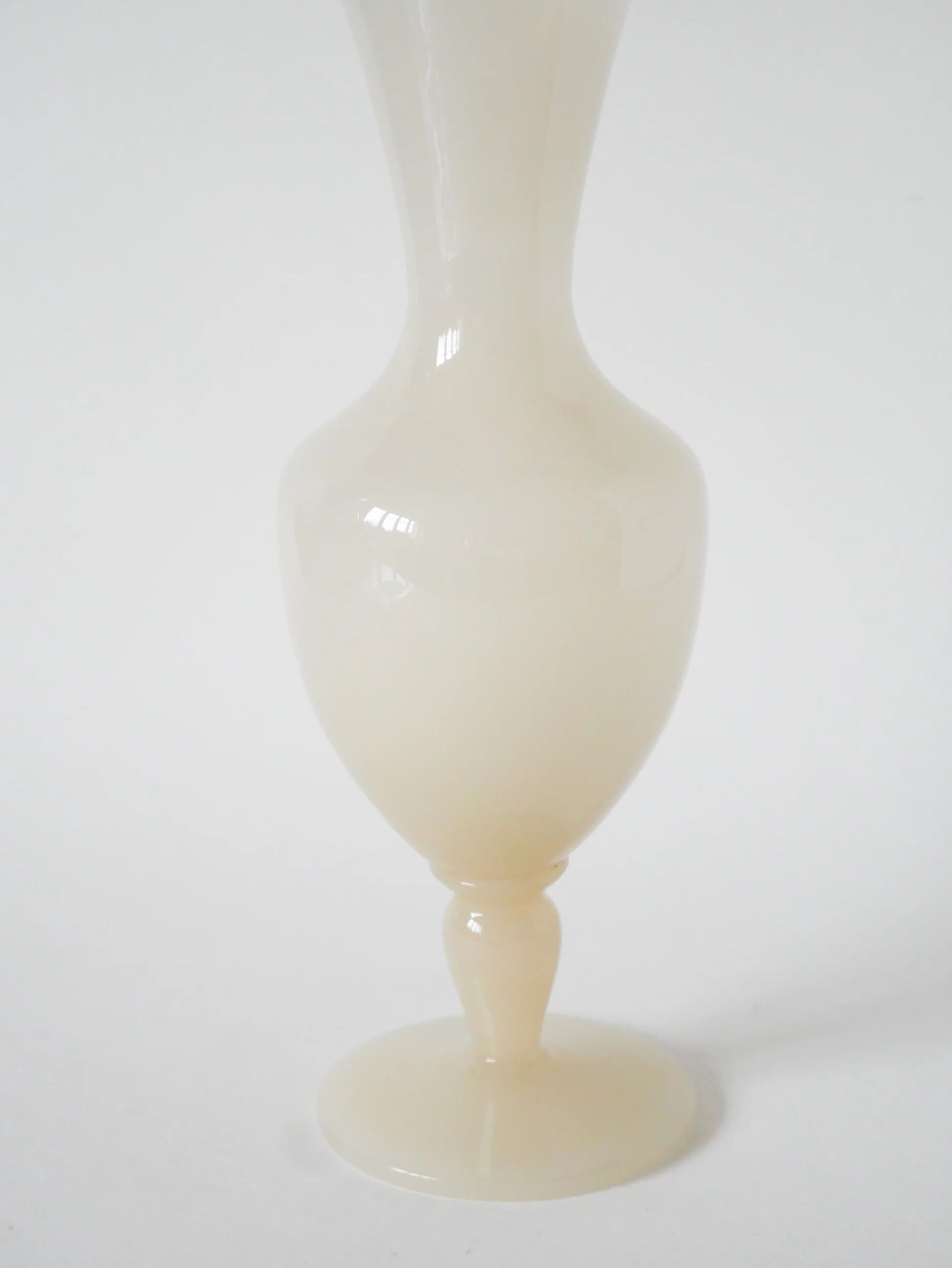 Large opaline vase, pale pink, 1960