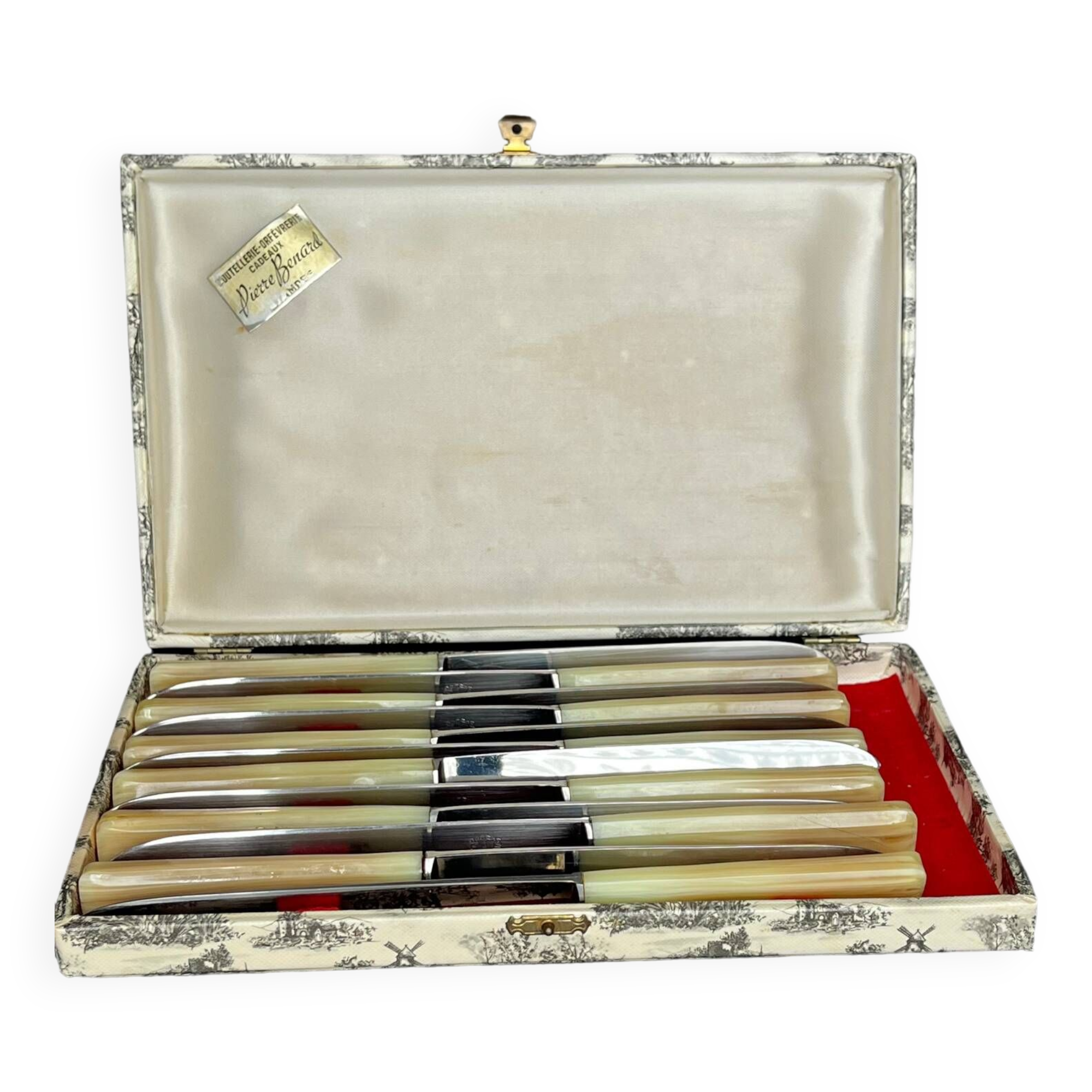 Ensemble de 12 couteaux vintage