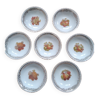 Set de 7 coupelles à dessert Porcelaine Luxe Adp