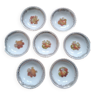 Set of 7 dessert cups Porcelaine Luxe Adp
