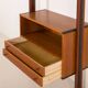 Italian floor to ceiling wall unit or room divider in teak, 1960s