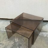 Plexiglass trundle tables
