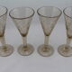 Set de 4 verres à pied en bulle de Biot