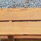 Solid elm bench from the 70s