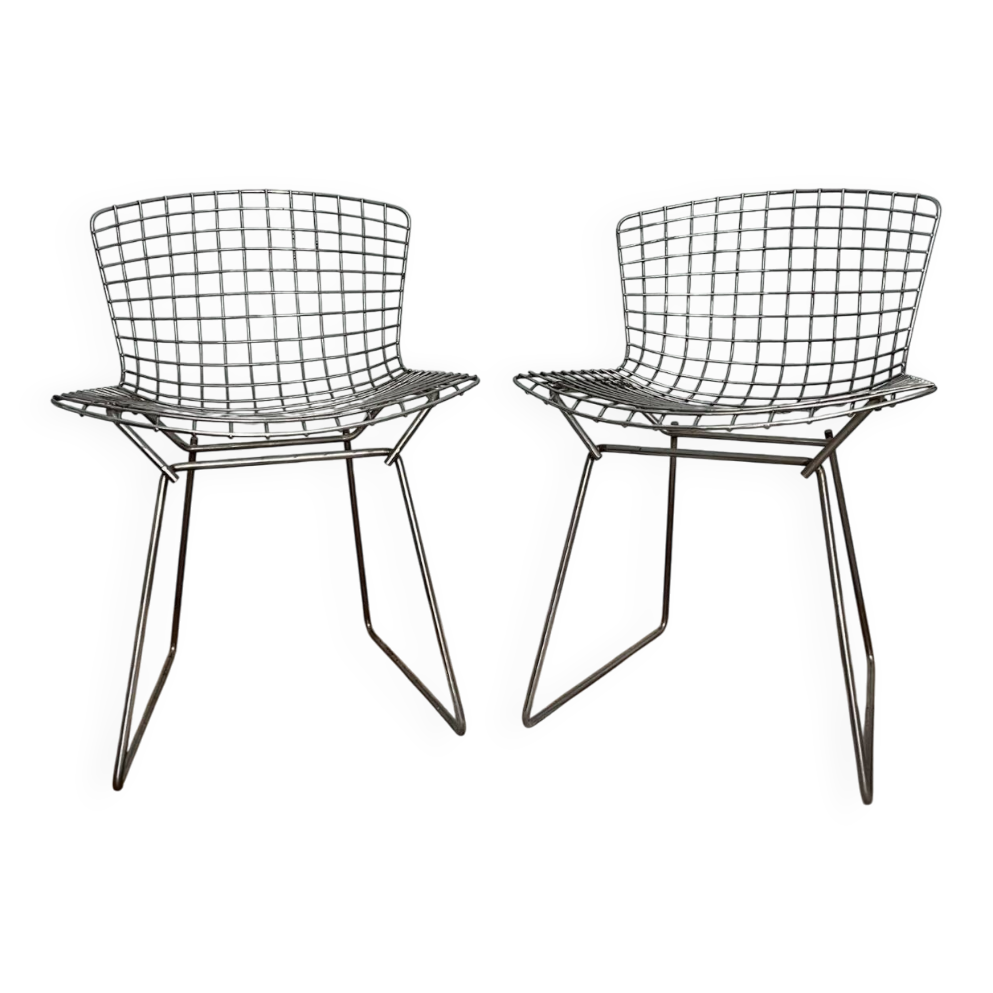 Set of 2 Bertoia chairs