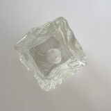 Vintage Modernist Ice Squared Candle Holder by Göte Augustsson, Ruda G