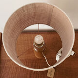 Sandstone and rabane lamp