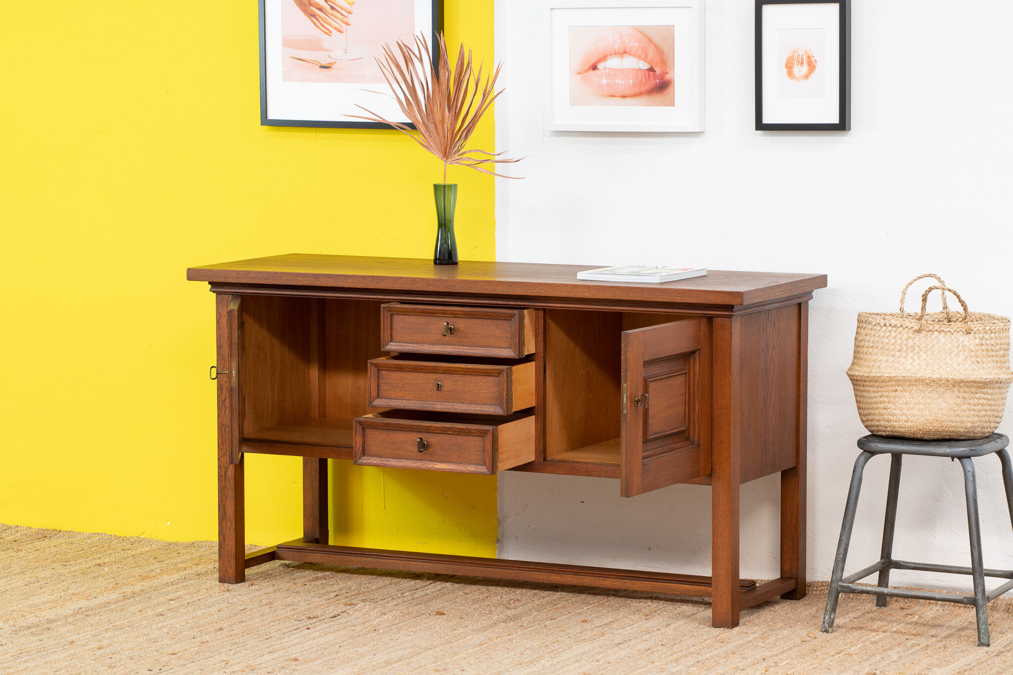 Vintage Scandinavian Sideboard – 150 cm