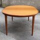 Danish teak extendable round table of the years 60