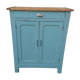 Buffet parisien bleu patiné