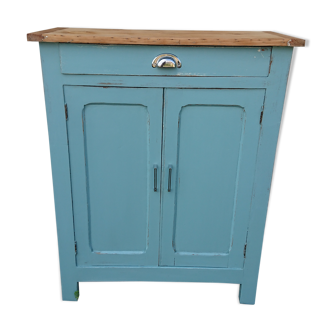Patinated blue Parisian buffet