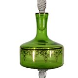 Green Italian carafe Artistiche crystal.